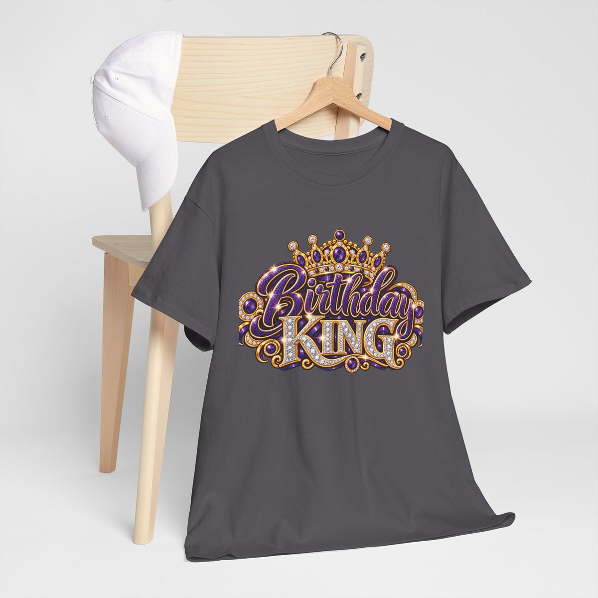Birthday King Crown Graphic T-Shirt
