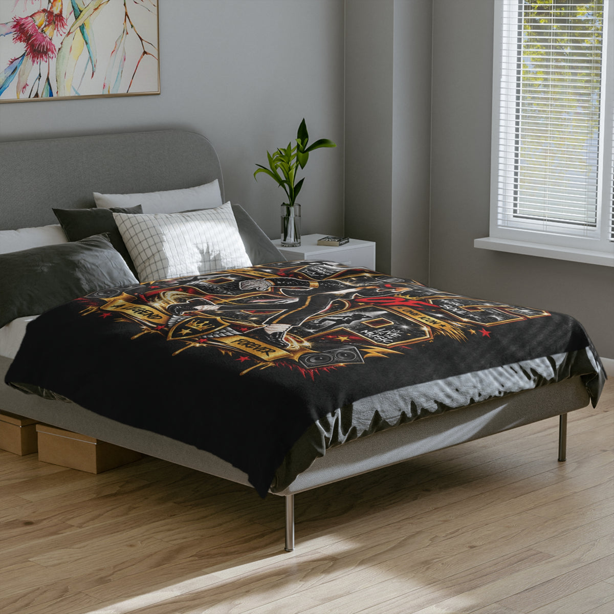 King of Pop Michael Jackson Dance Velvet Blanket | Music Legend Throw
