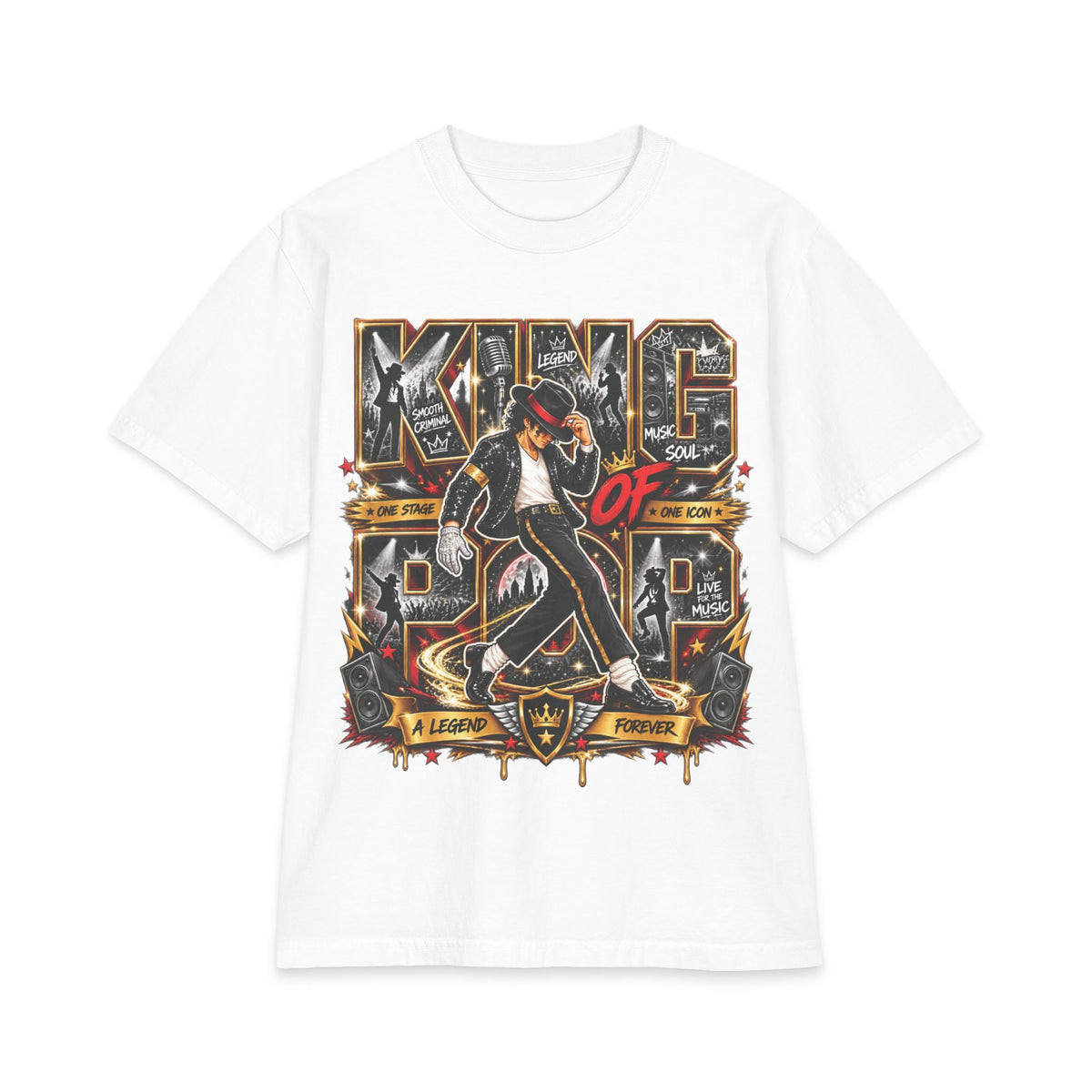 King of Pop T-Shirt | Michael Jackson Tribute Graphic Tee