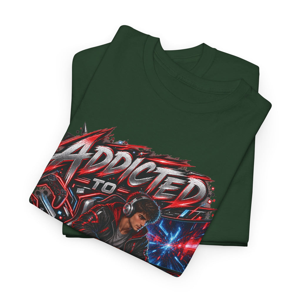 Addicted to Gaming Graphic T-Shirt
