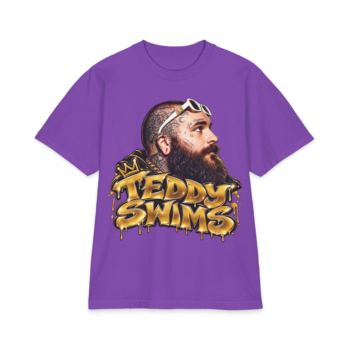 Teddy Swims Portrait Tee | Graffiti Logo T-Shirt