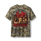 Korn Untouchables Camo Tee | Band Graphic Shirt