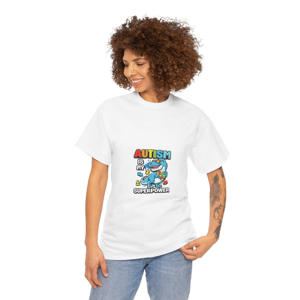 Autism Is My Superpower T-Shirt | Cute Shark Graphic Tee
