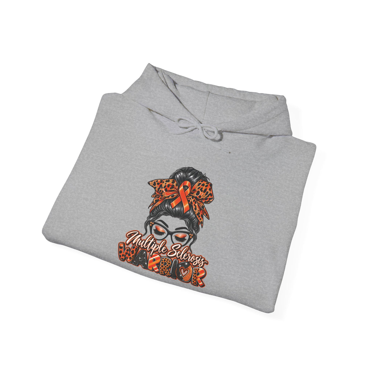Multiple Sclerosis Autumn Hair Bun Woman Hoodie | Fall Leaves, Pumpkin Spice Vibes