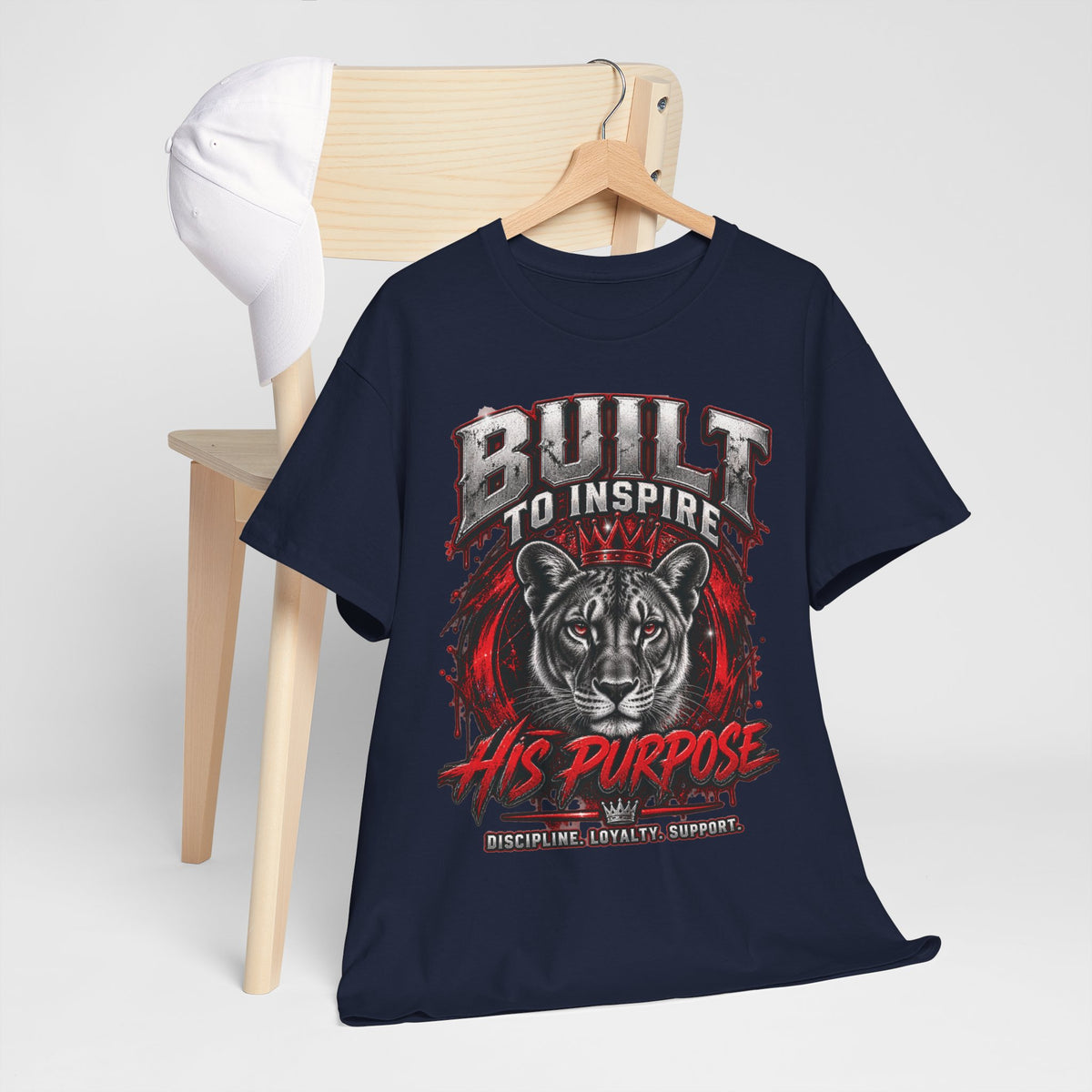 Built to Inspire His Purpose Couples Tiger Graphic T-Shirt