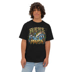 Gone Fishin' Papa Tee | Fishing Bass Graphic T-Shirt, Camo Lettering