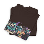 Eat Sleep Anime Gaming Repeat Video Game Graphic T-Shirt