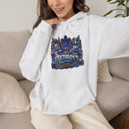 Detroit Skyline Collage Hoodie | Motor City Landmarks sweatshirt
