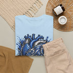 I Bleed Lions T-Shirt | Blue Lion Heart Graphic, Sports Fan Tee