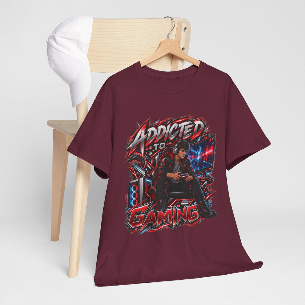 Addicted to Gaming Graphic T-Shirt