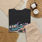 Eat Sleep Anime Gaming Repeat Video Game Graphic T-Shirt