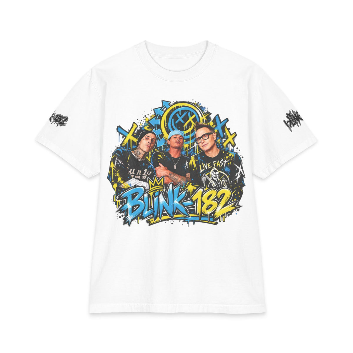 Blink Band Graphic T-Shirt | Punk Rock Tour Tee
