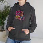 Shes Not Perfect Real AF hoodie | Retro Neon Girl Graphic Hoodie