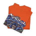 Detroit Basketball Lion Graphic Tee | City Streetball Detroit D Logo
