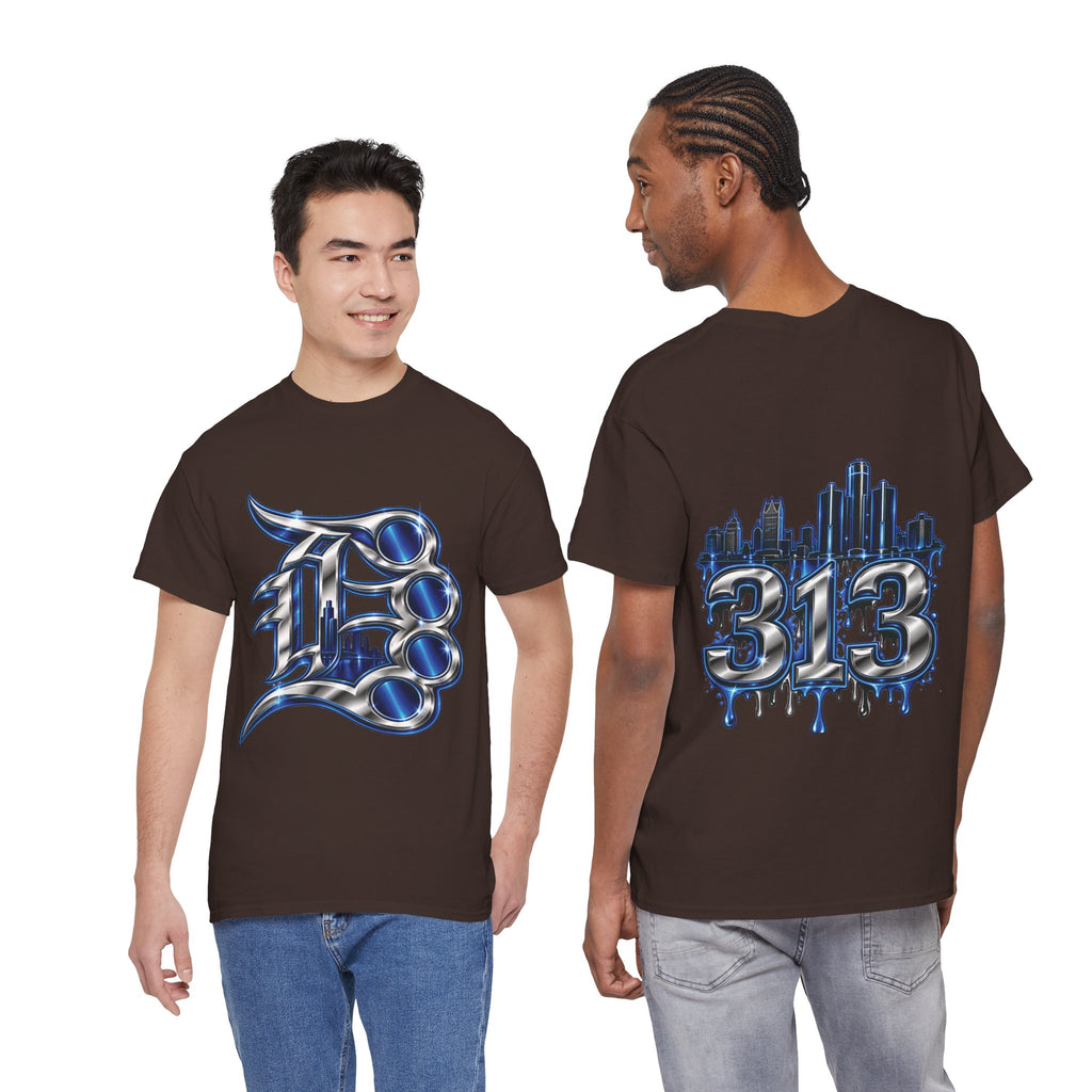 Detroit Brass Knuckles graphic tee | 313 Skyline Drip T-Shirt