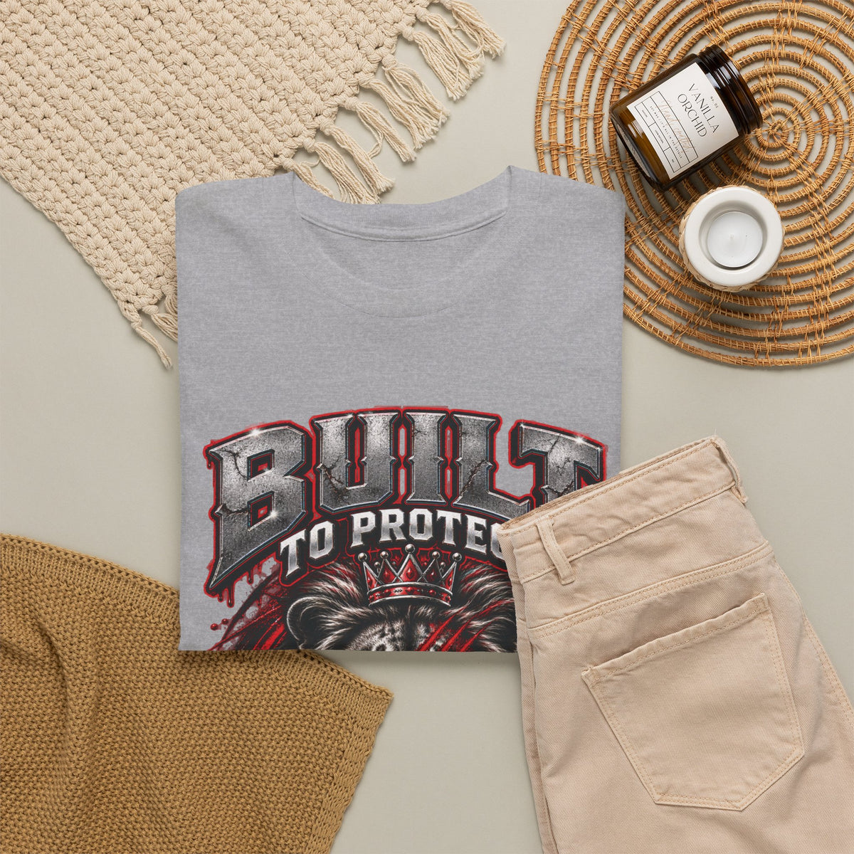Built to Protect Her Peace Couples Graphic T-Shirt