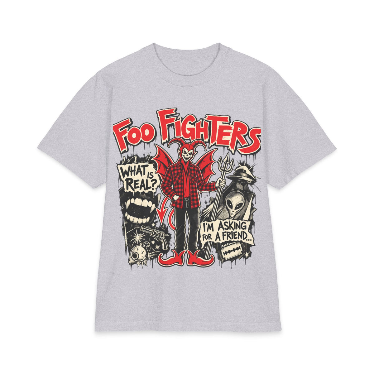 Foo Fighters band logo tee | Rock skull graphic T-Shirt