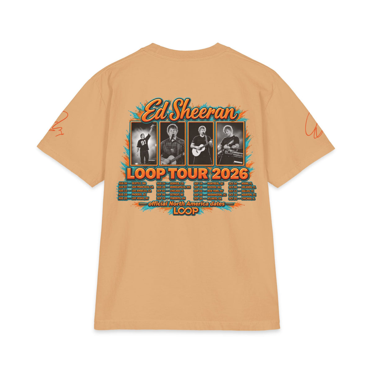 Loop Tour 2026 Ed Sheeran T-Shirt | Band Tour Tee