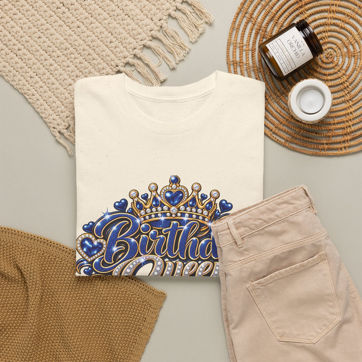 Birthday Queen Crown Graphic T-Shirt