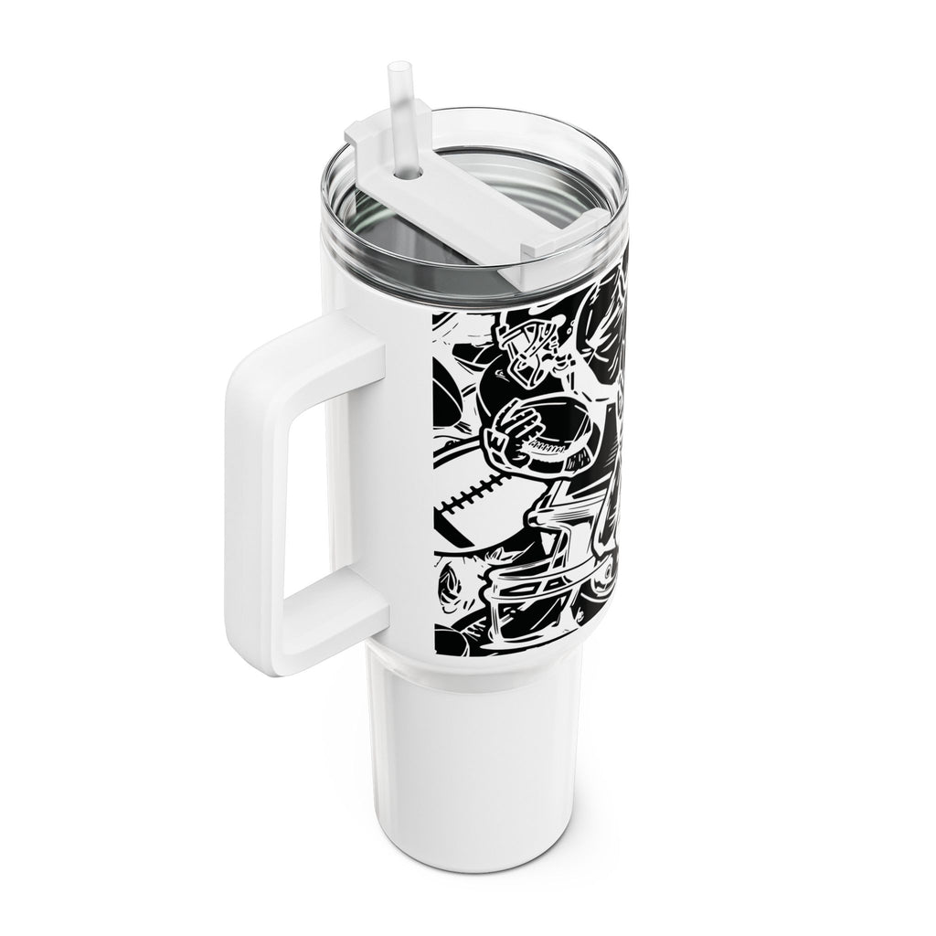 Football Dad Tumbler | 40oz Insulated Travel Mug