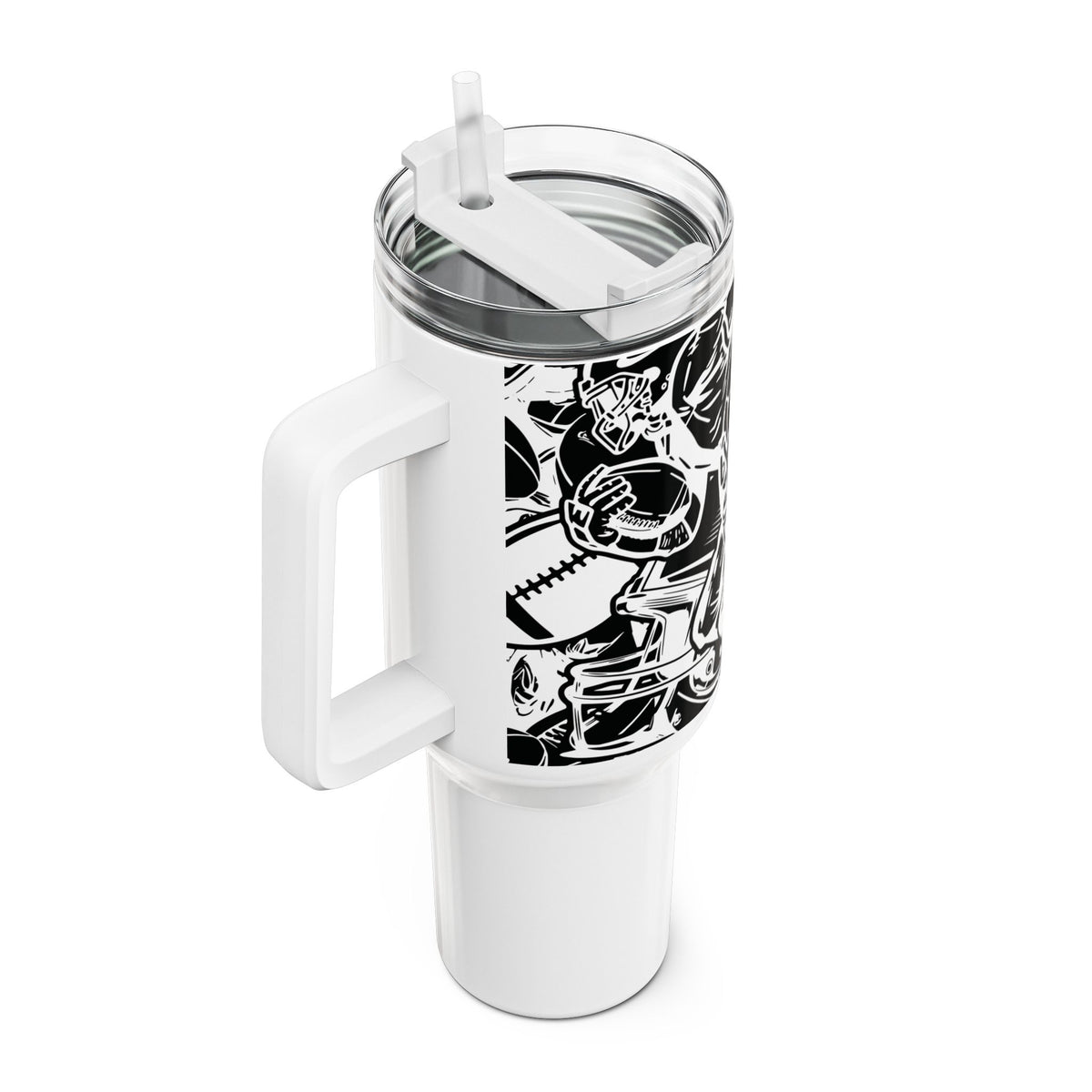 Football Dad Tumbler | 40oz Insulated Travel Mug