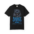 Savage Detroit Panther T-shirt | Black Panther Graphic Tee, City Skyline