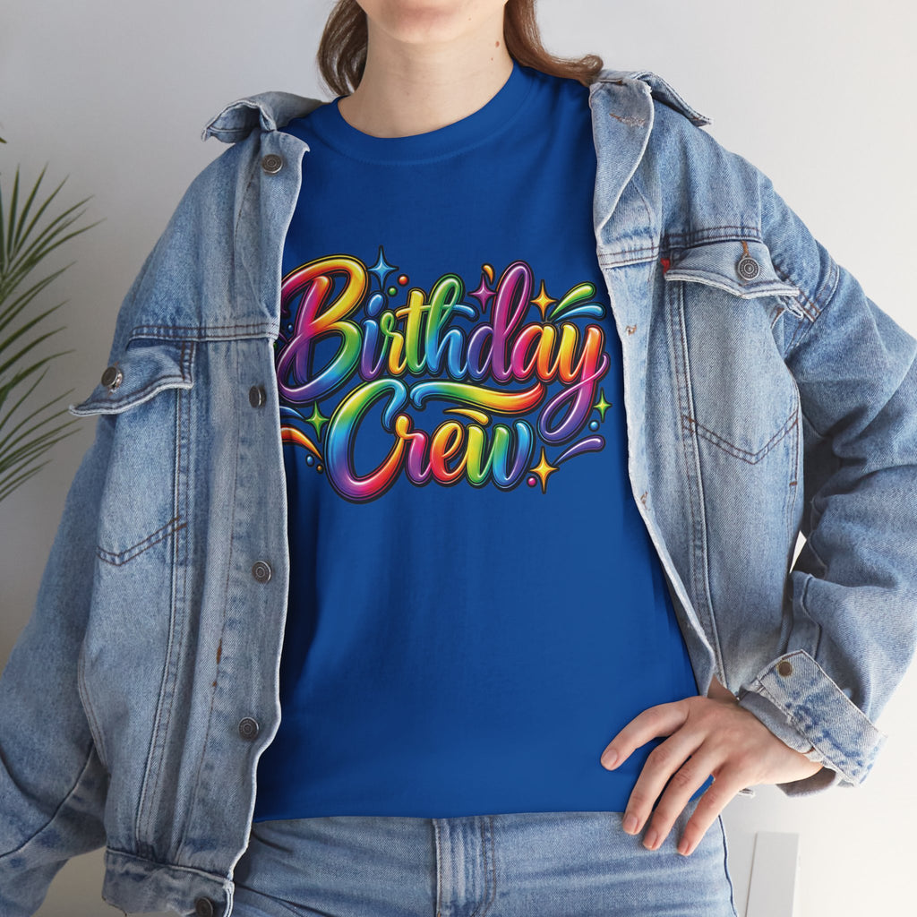 Birthday Crew Colorful Celebration T-Shirt