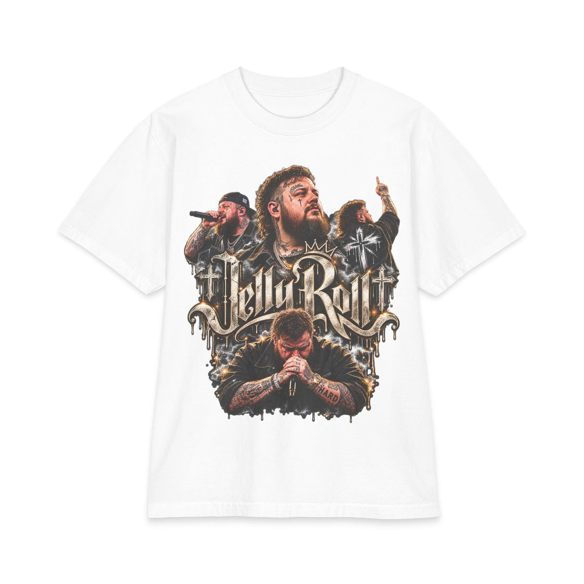Roll Jelly band portrait T-Shirt | rock country tour tee