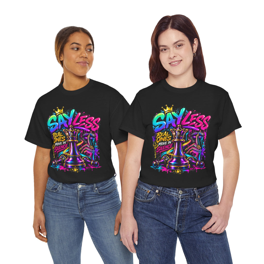 Say Less Chess King Tee | Graffiti Chess Piece Streetwear