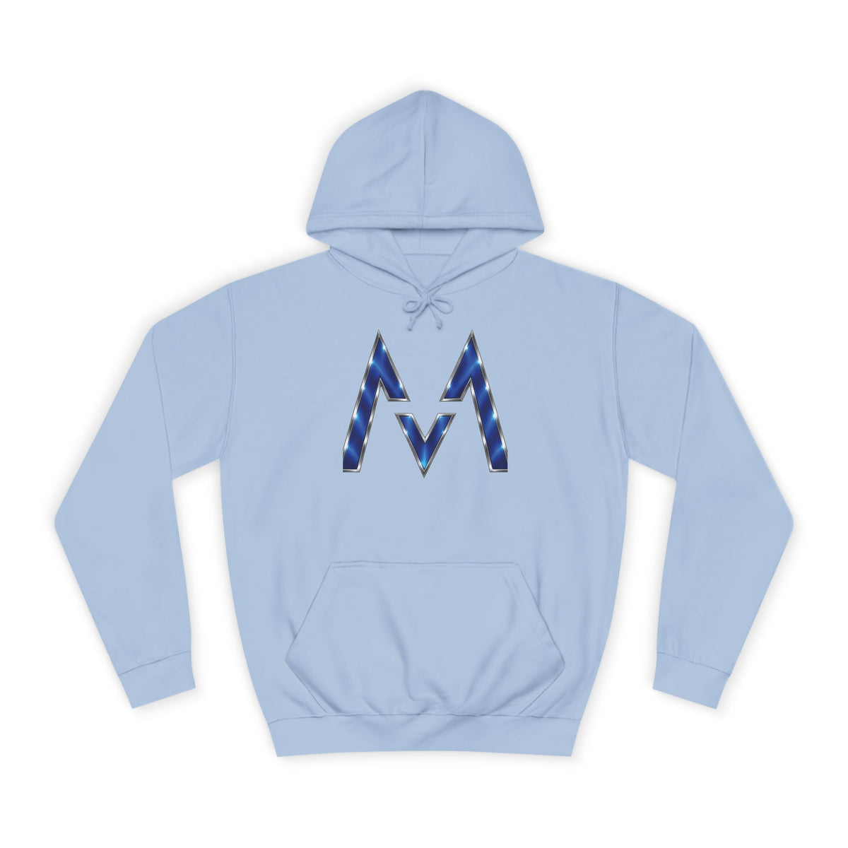 Blue M Chevron Logo Hoodie | Maroon 5 Band Photo Signature Back Hoodie