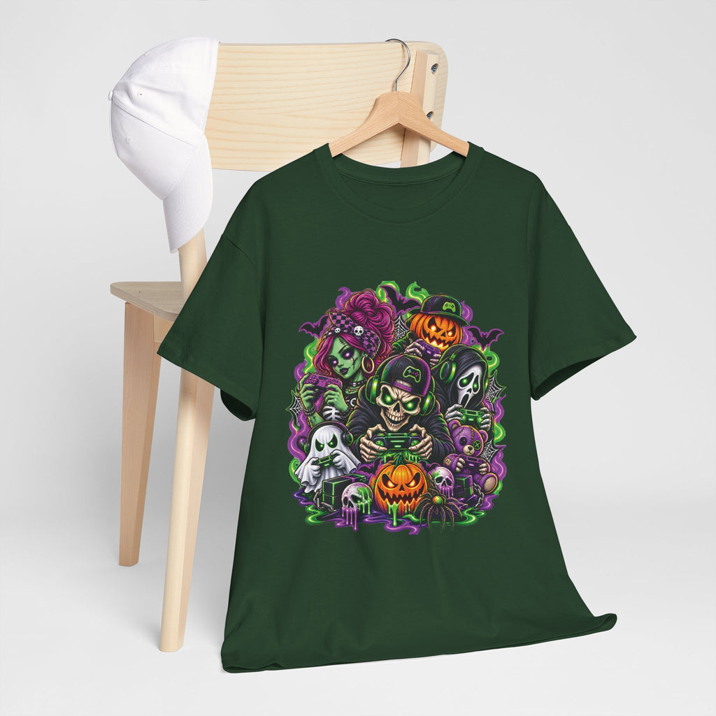 Spooky Halloween Monsters T-Shirt | Pumpkin, Ghost, Witch, Skeleton