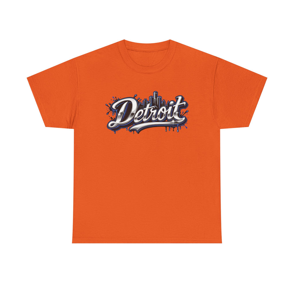 Detroit Script Tee | 313 Drip Skyline T-Shirt