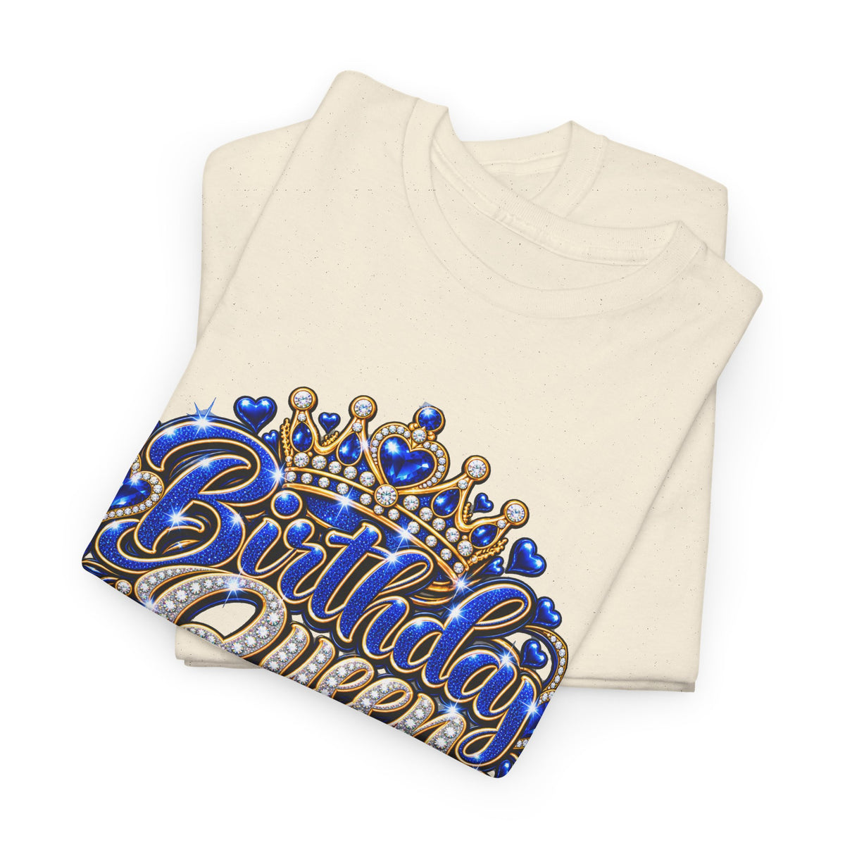 Birthday Blue Queen Crown Graphic Tee