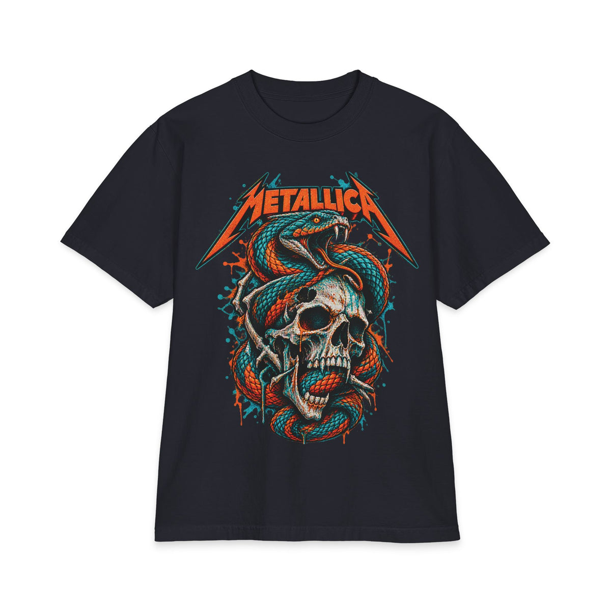 Metallica Snake and Skull T-Shirt | Band Graphic Tee