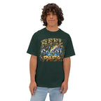 Gone Fishin' Papa Tee | Fishing Bass Graphic T-Shirt, Camo Lettering