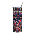 Houston Texans Logo Collage Tumbler | 20oz Stainless Steel