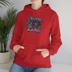 Detroit Basketball Graphic Hoodie | Vintage City Sports Logo, Front Collage Art