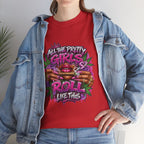 All The Pretty Girls Roll Like This T-Shirt | Pink Graffiti Cannabis Hands Design