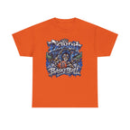 Detroit Basketball Lion Graphic Tee | City Streetball Detroit D Logo