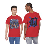 Detroit Basketball Lion Graphic Tee | Motor City D Old English Logo