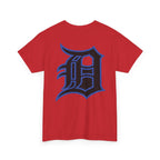 Detroit Basketball Lion Graphic Tee | Motor City D Old English Logo