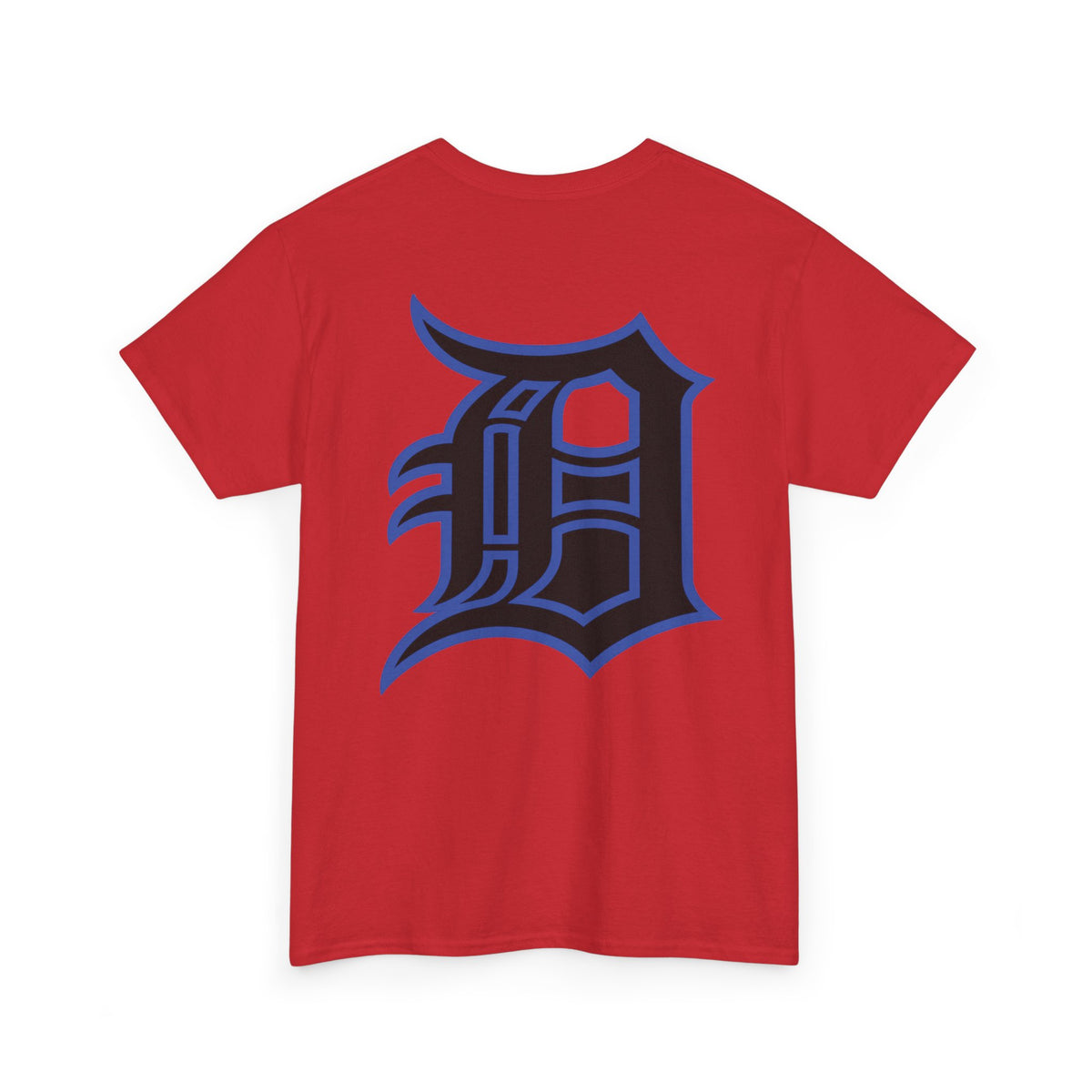 Detroit Basketball Lion Graphic Tee | Motor City D Old English Logo