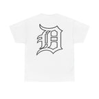 Detroit Hockey Player Graphic Tee | Metro Skyline, Winged Mascot