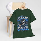 Game Over Skull Gamer T-Shirt | Level Up Graphic Tee