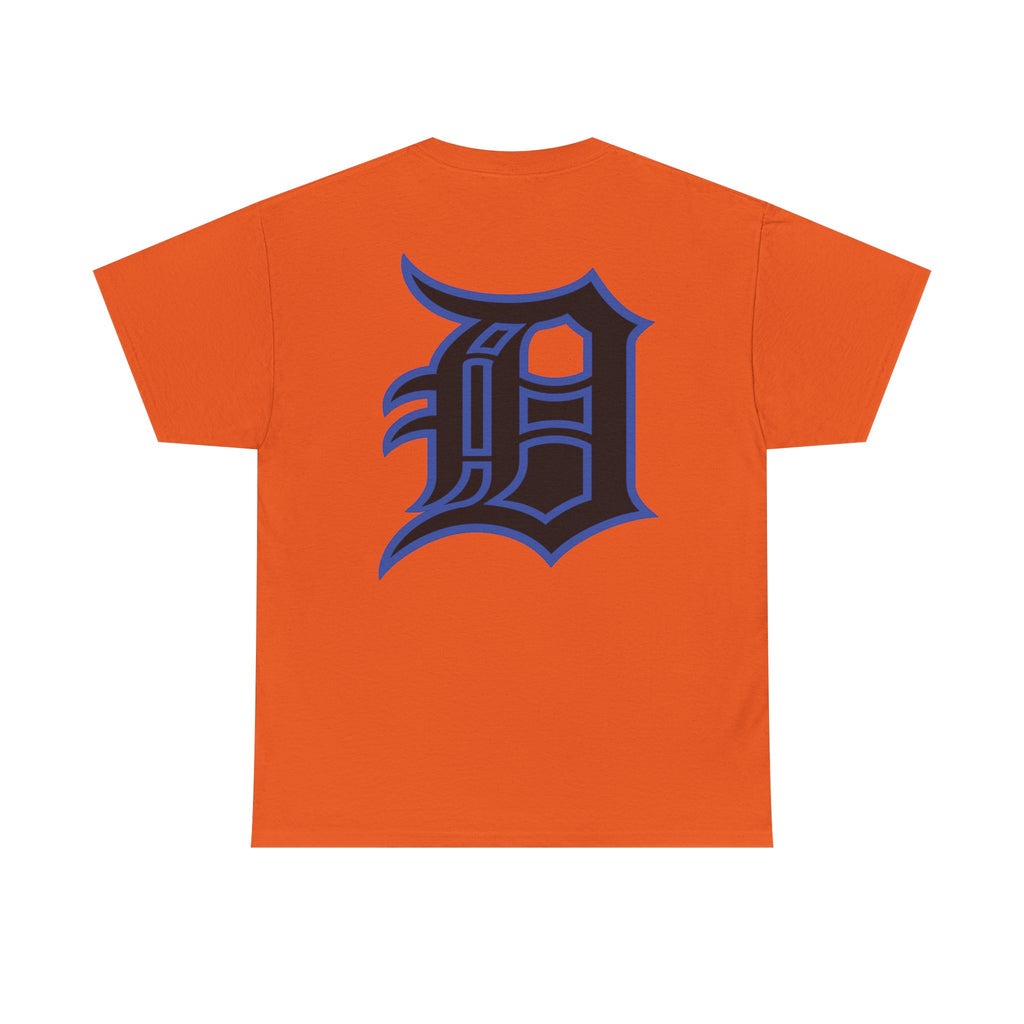 Detroit Basketball Lion Graphic Tee | Motor City D Old English Logo