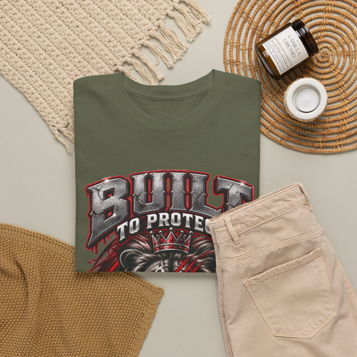 Built to Protect Her Peace Couples Graphic T-Shirt