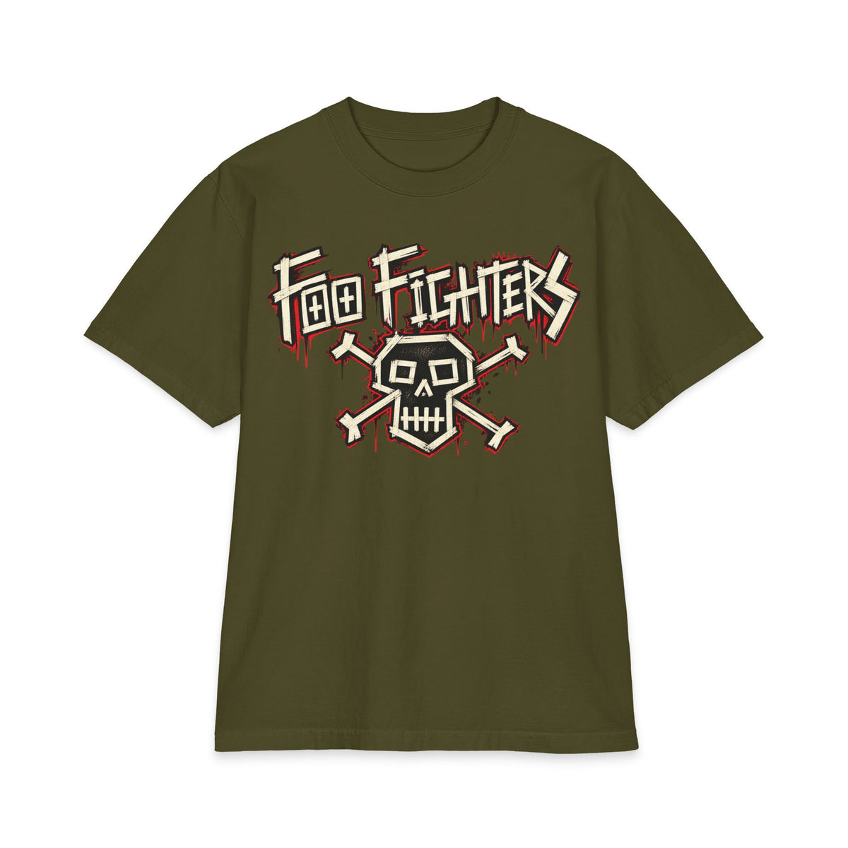 Foo Fighters Skull Logo T-Shirt | Rock Band Graphic Tee