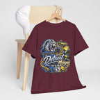 Detroit Michigan Lion Cityscape Graphic T-Shirt