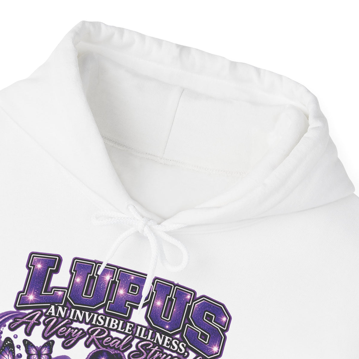 Lupus Awareness Purple Ribbon Hoodie | Support Autoimmune Awareness