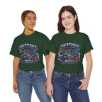 Detroit Muscle Car Tee | Vintage Hot Rod Illustration, Garage Scene